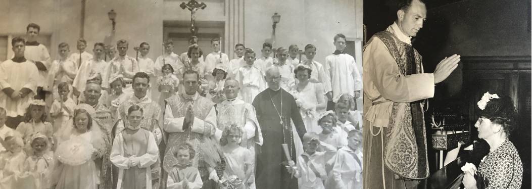 Father Frank wide group photo