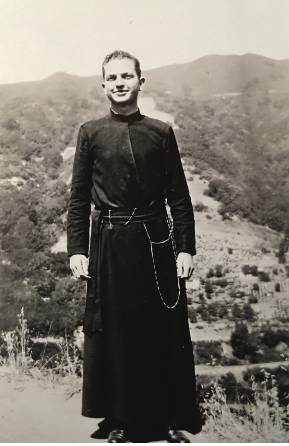 Father Frank in the mountains