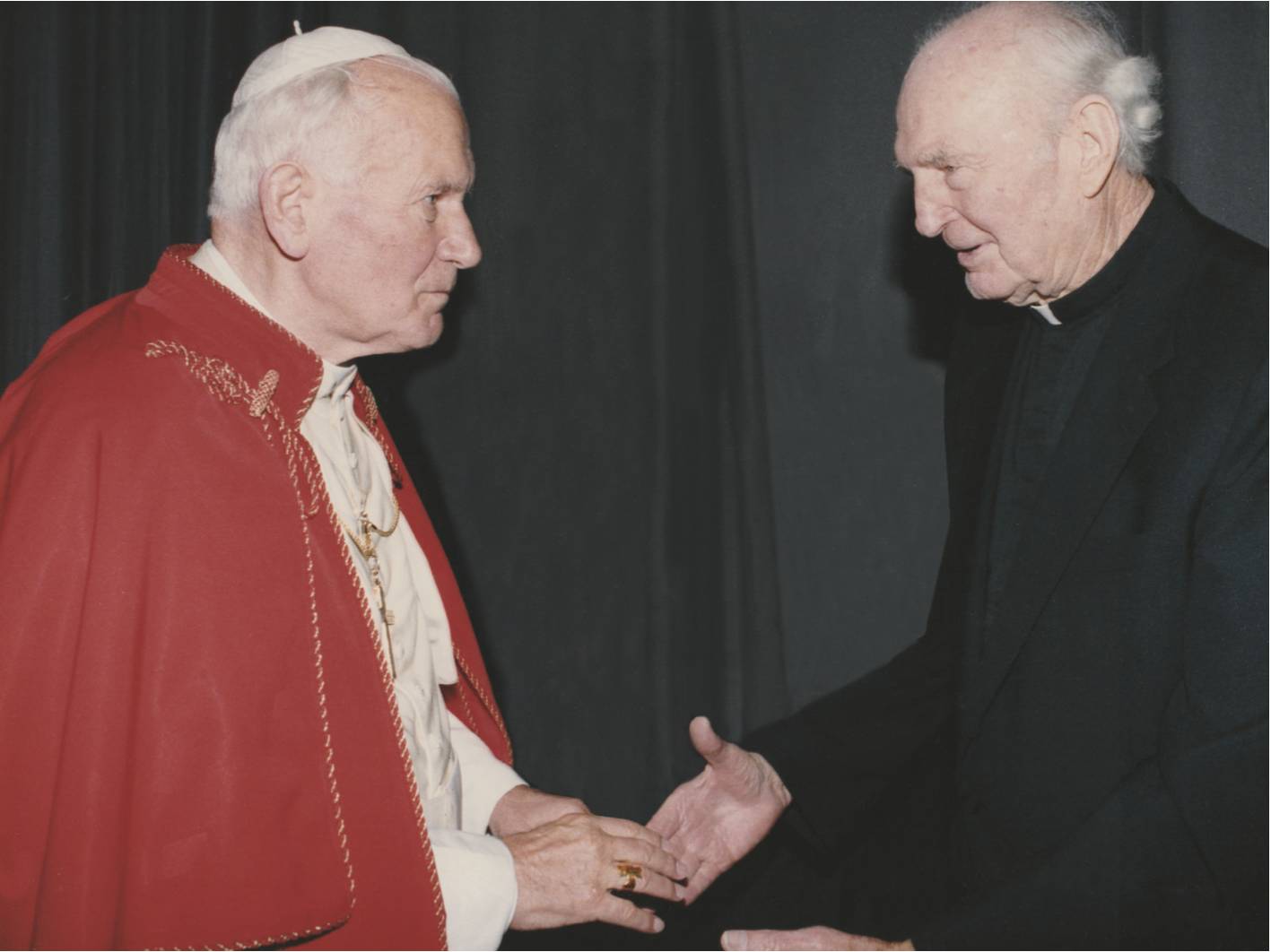 Father Frank with Pope John Paul II